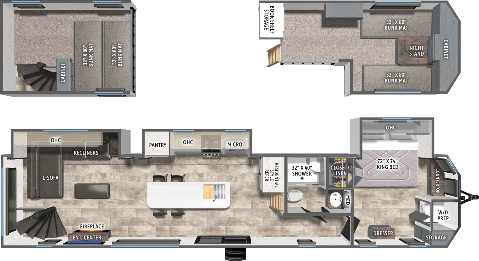 Puma Vista 423LFT Floorplan